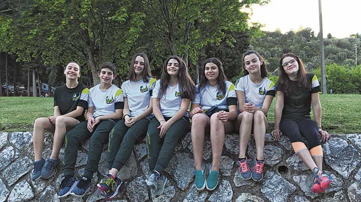 Constança Silva e Dylan Félix em representação da Selecção Distrital