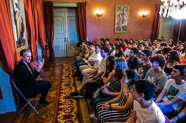 Alunos da Raul Proença com José Luís Peixoto