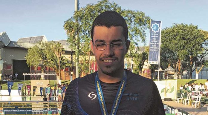 Sebastião Gomes representou a Seleção de Leiria e ganha medalha de prata