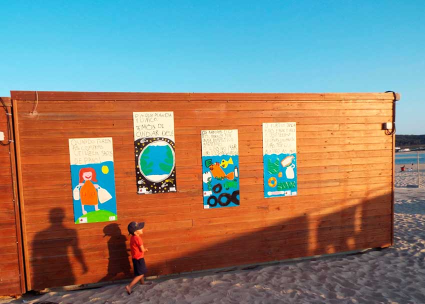 Crianças da Infancoop alertam contra a poluição na praia da Foz do Arelho