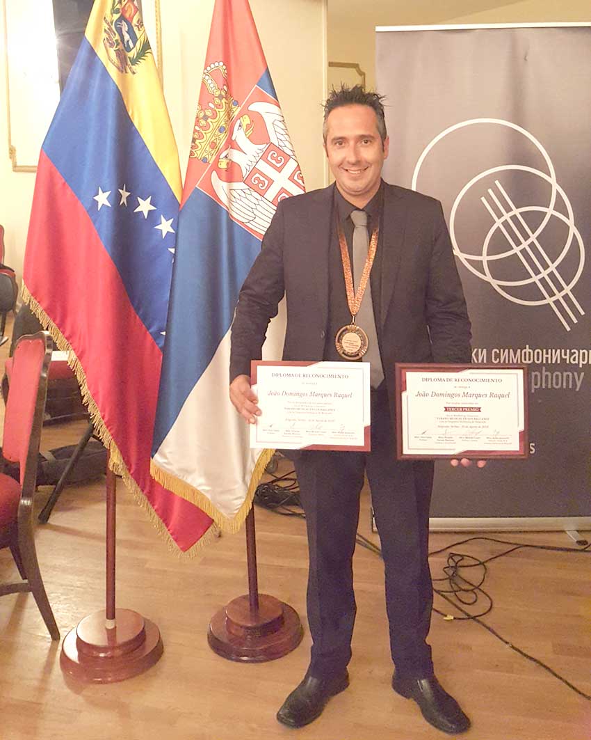 Maestro da banda de Óbidos distinguido na Bielorrússia