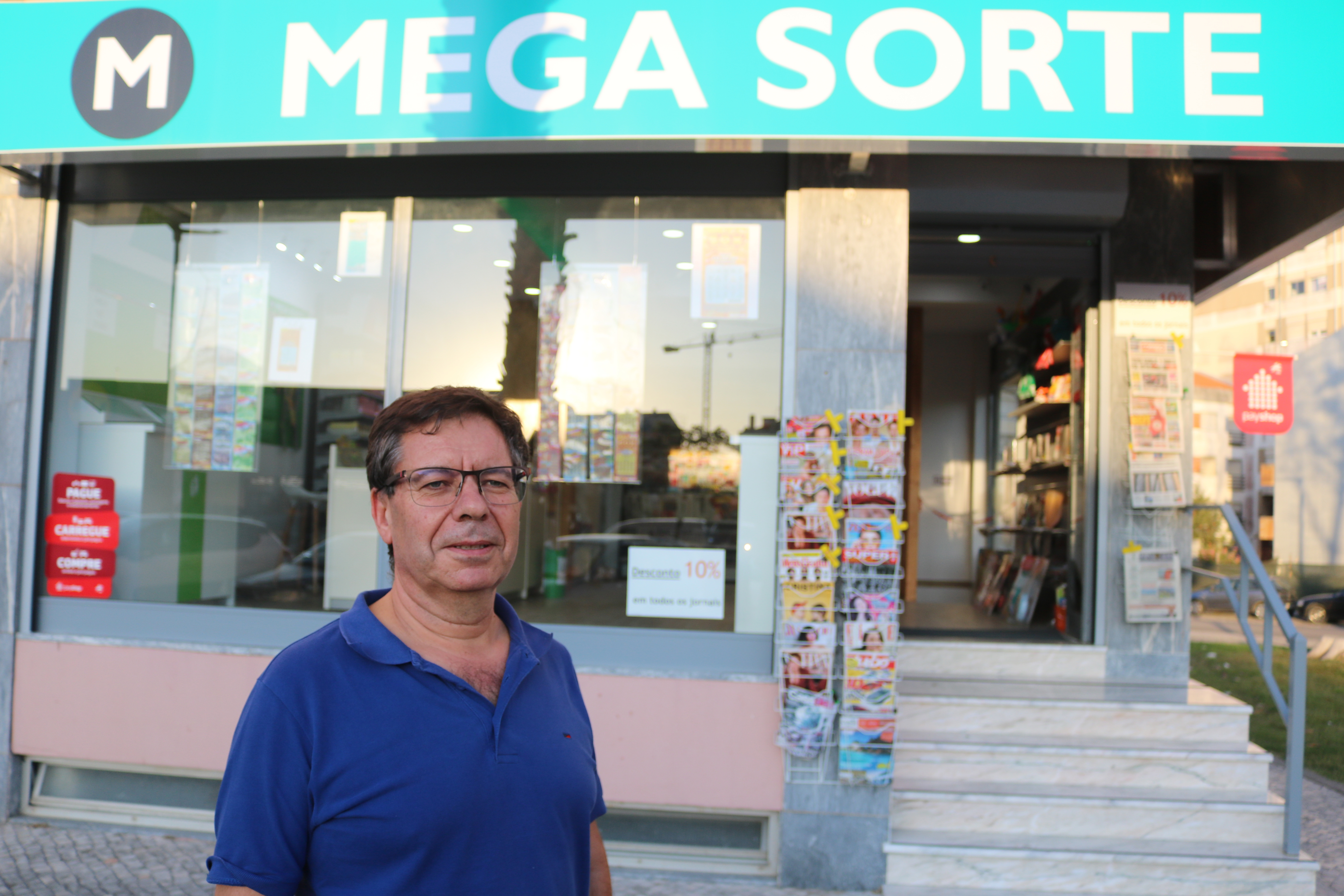 Mega Sorte, uma nova tabacaria perto do  Centro de Saúde