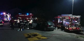 Acidente em A-dos-Negros causa cinco feridos