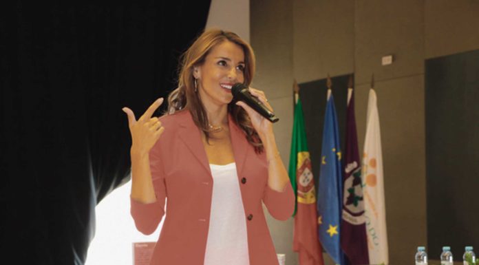 Catarina Furtado na Escola Básica e Secundária do Bombarral