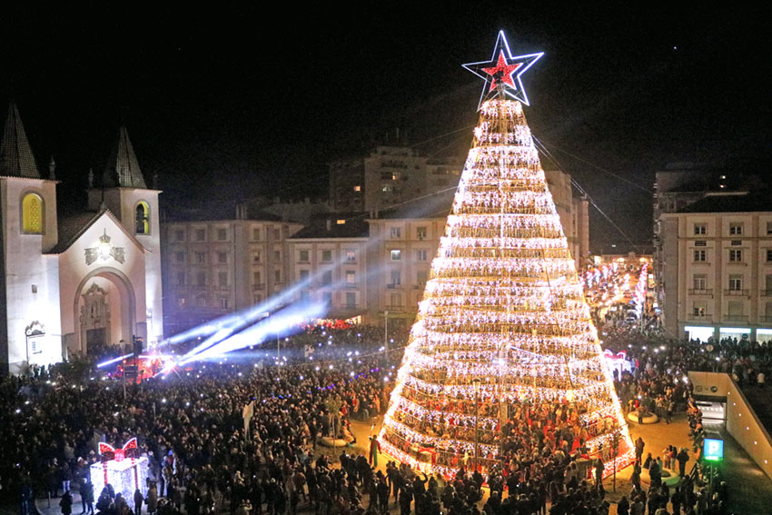 Inauguração da árvore de Natal atraiu milhares de pessoas