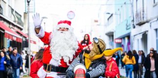 O Pai Natal chegou às Caldas com entusiasmo
