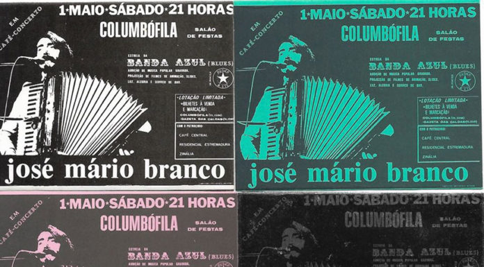 José Mário Branco actuou nas Caldas nos 80