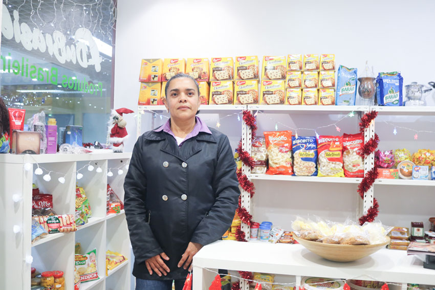 Du Brasil, uma loja de produtos brasileiros no centro comercial D. Carlos