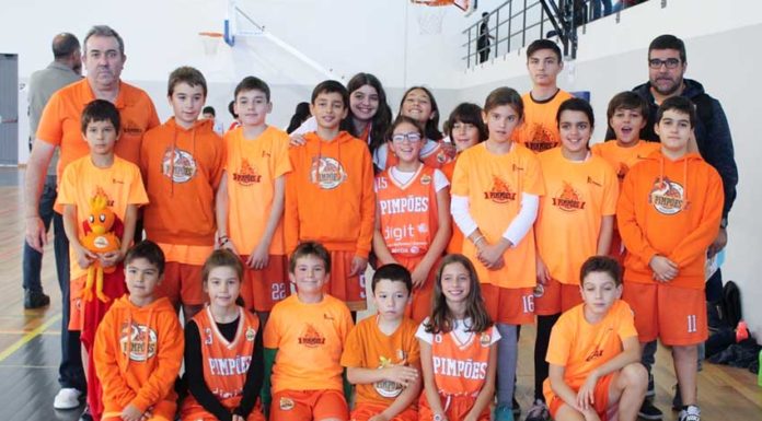 Minibasquete dos Pimpões no torneio de sub 12 e São Martinho