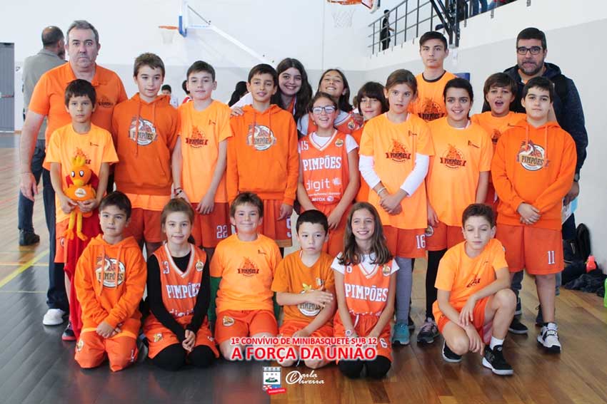 Minibasquete dos Pimpões no torneio de sub 12 e São Martinho