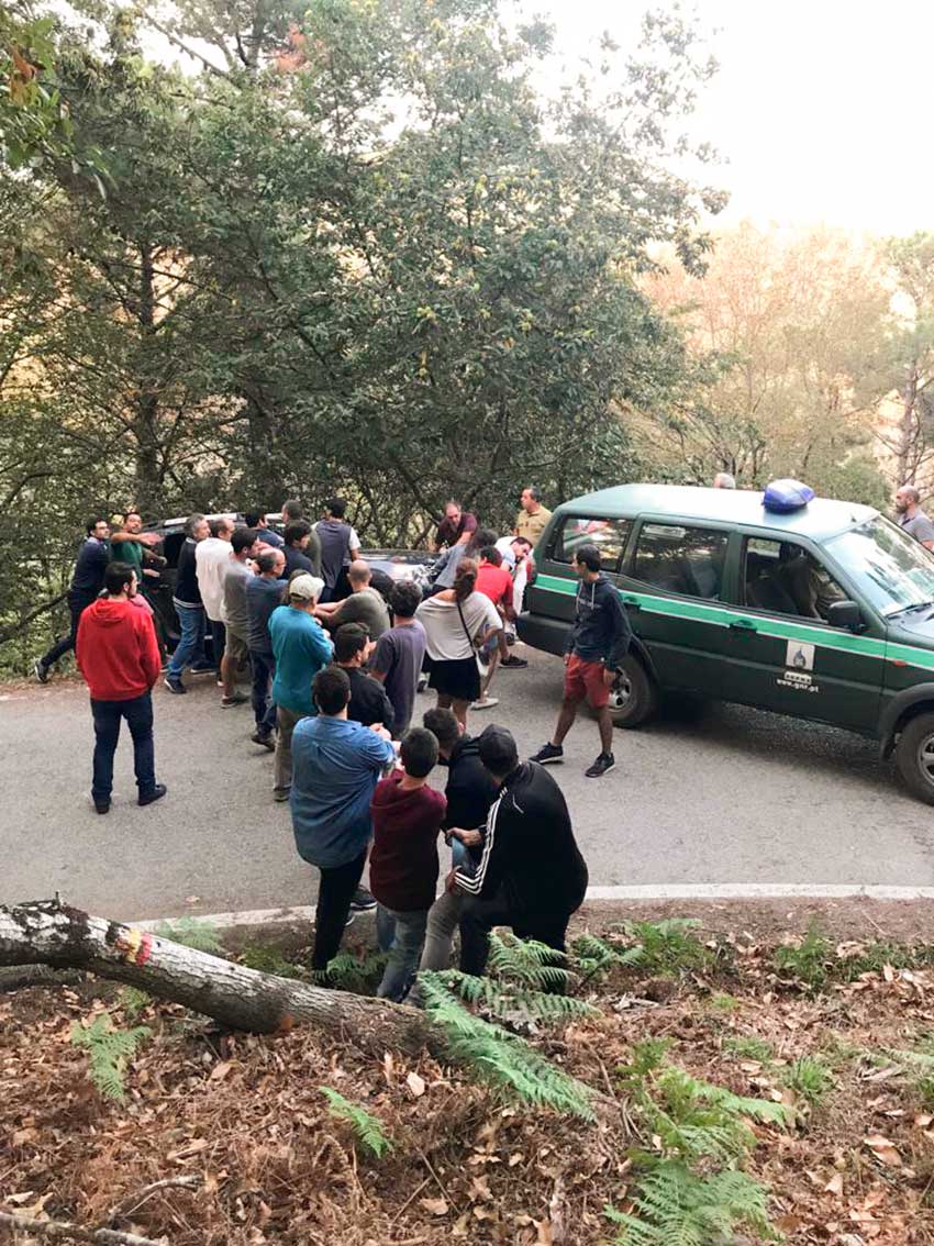 Forcados caldenses “pegaram” carro e impediram-no de cair numa ribanceira no Talasnal