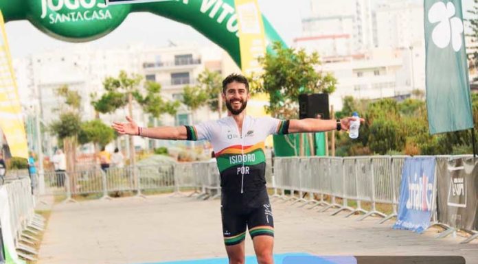 Excelente prestação de Tiago Isidoro no Triatlo longo de Vilamoura