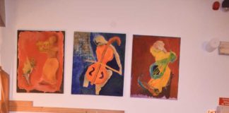 Sara Neyman dá a conhecer a sua pintura no restaurante Geo