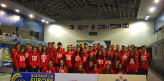 Portugueses vice-campeões europeus juniores de badminton nas Caldas