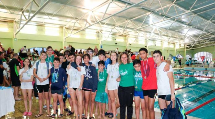 Nadadores dos Pimpões no XI Circuito de Escolas de Natação do Oeste