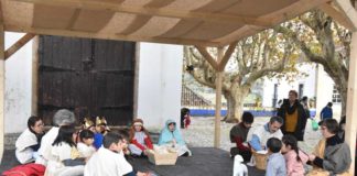 Fotos de presépios vivos em exposição em Óbidos