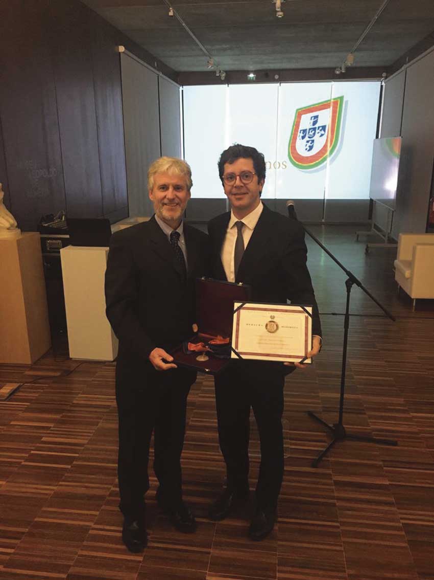 Medalha de mérito desportivo nos 70 anos da Federação