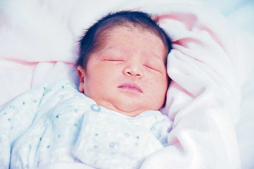 Sofia Maria foi a primeira bebé a nascer no Hospital das Caldas em 2020