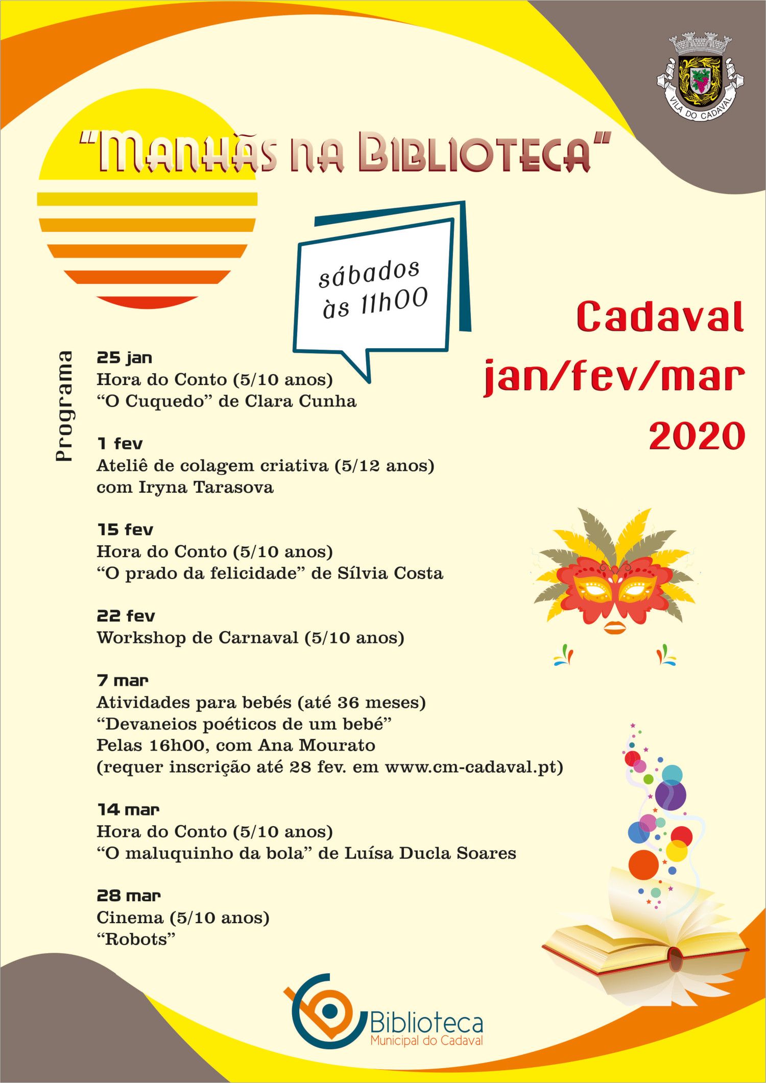 Manhãs com actividades na Biblioteca do Cadaval