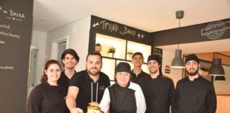 Há uma hamburgueria portuguesa no centro das Caldas