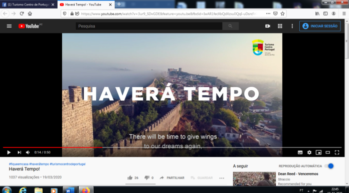 Coronavírus: Turismo Centro de Portugal lança campanha “Haverá Tempo!”