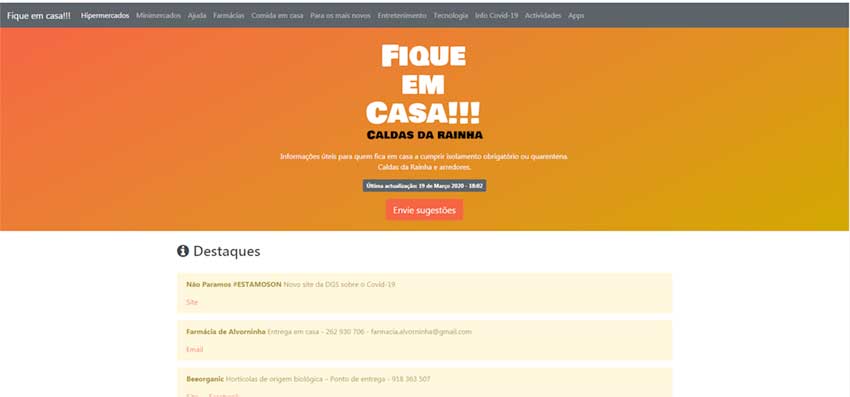 Plataforma online criada para esclarecer caldenses