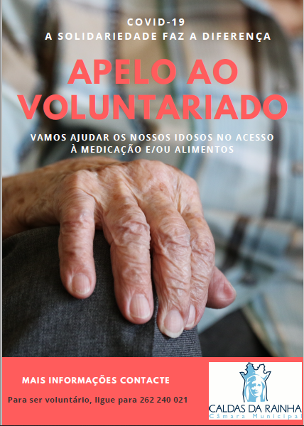 Câmara das Caldas apela ao voluntariado para ajudar idosos