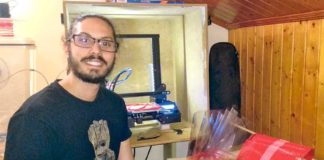 Caldense produz viseiras para profissionais do Centro Hospitalar do Oeste