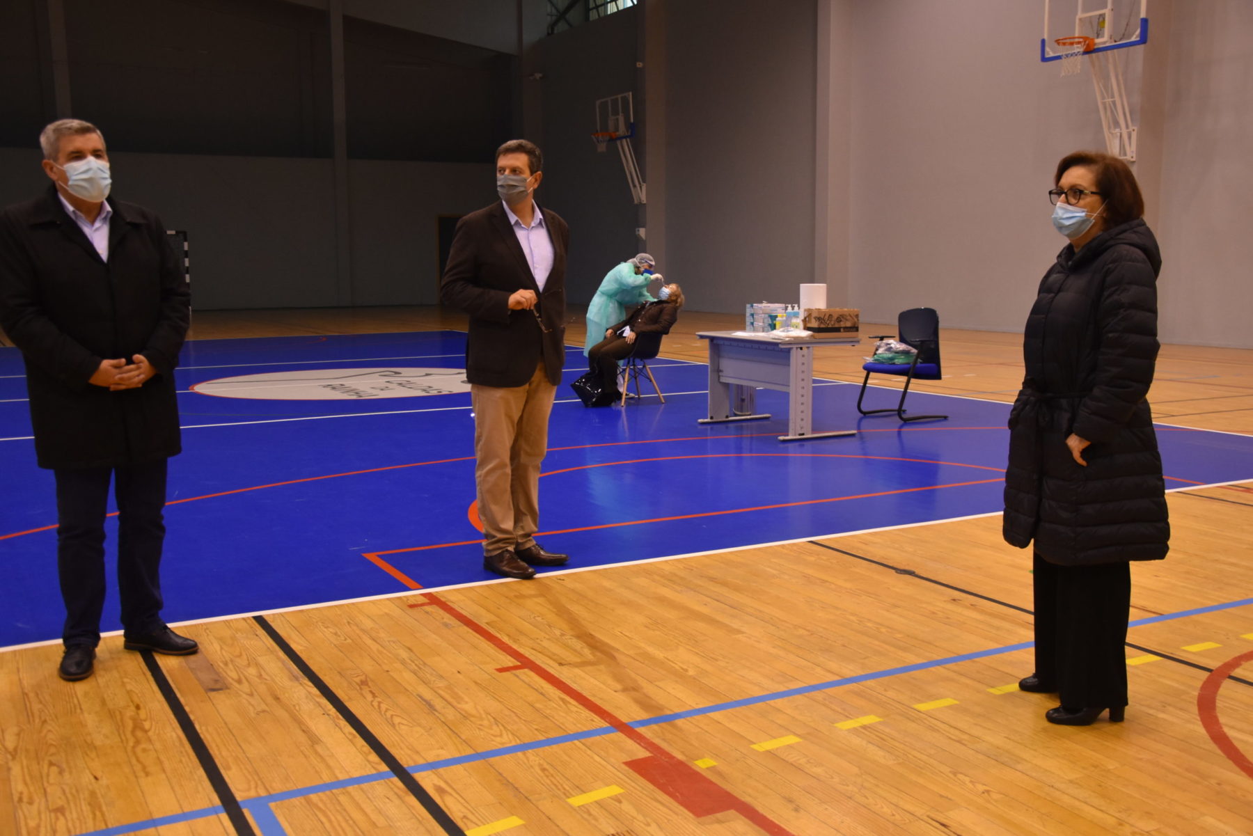 Coronavírus: Já está a funcionar o centro de testes Covid-19 no Pavilhão Rainha D. Leonor