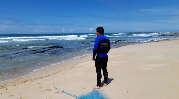 Polícia Marítima apreende redes de pesca em Água de Madeiros