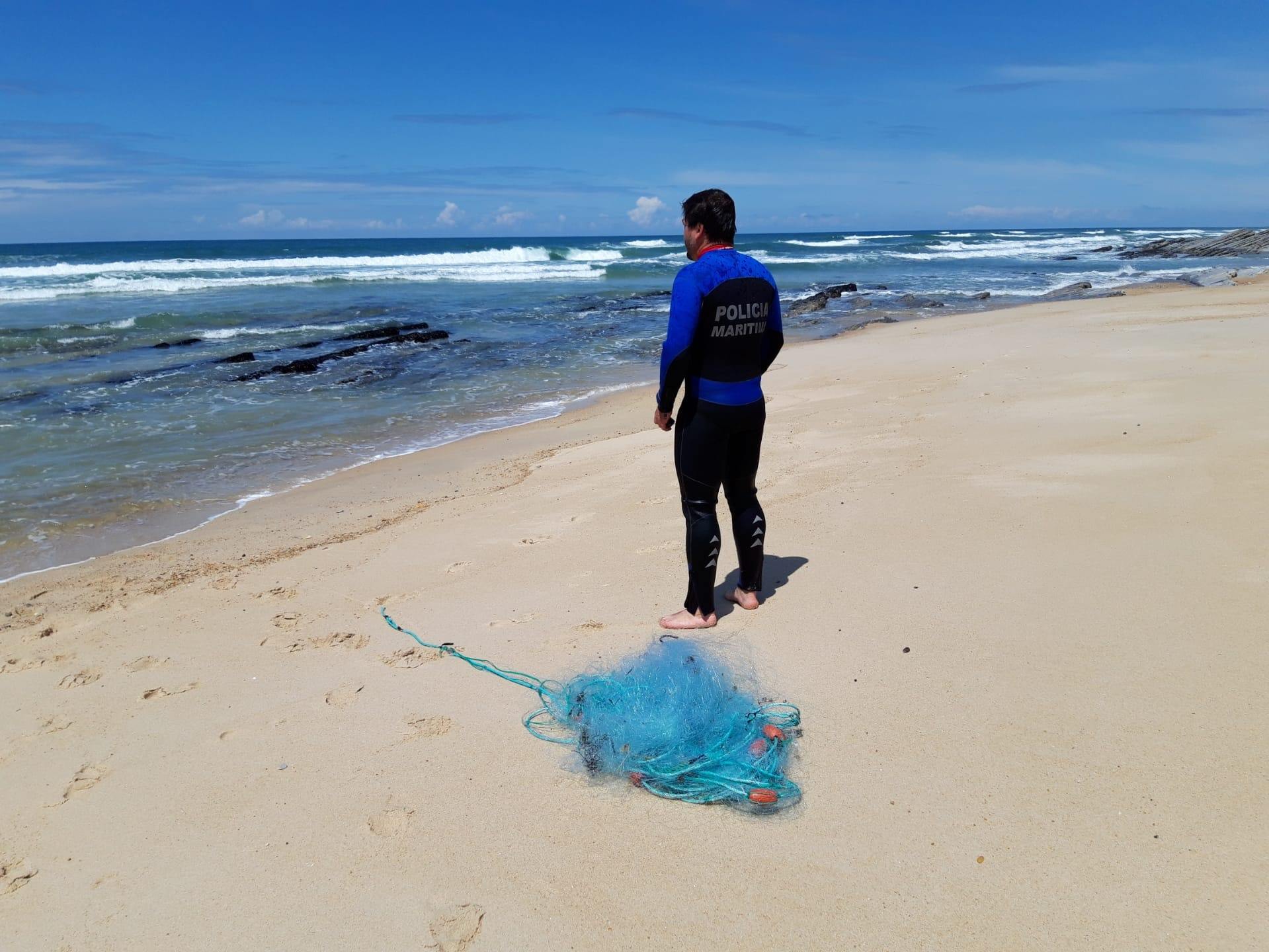 Polícia Marítima apreende redes de pesca em Água de Madeiros
