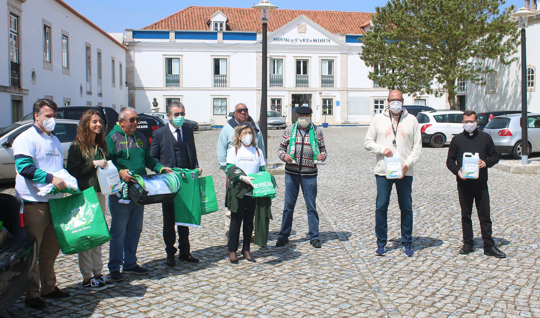 Fundação Sporting entrega material em Alcobaça e Nazaré