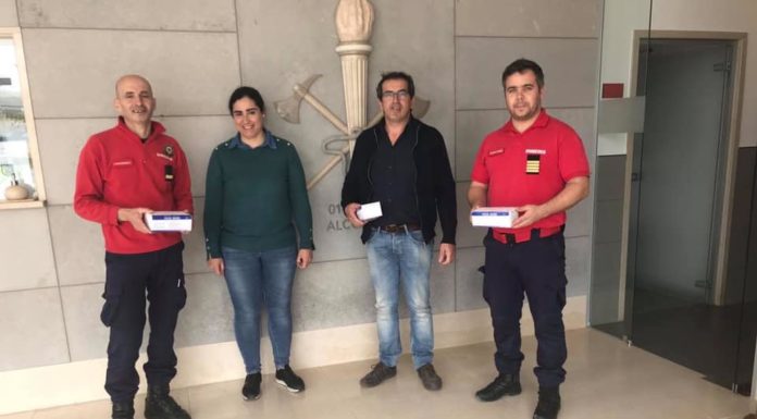 Junta da Maiorga oferece 150 viseiras aos Bombeiros de Alcobaça