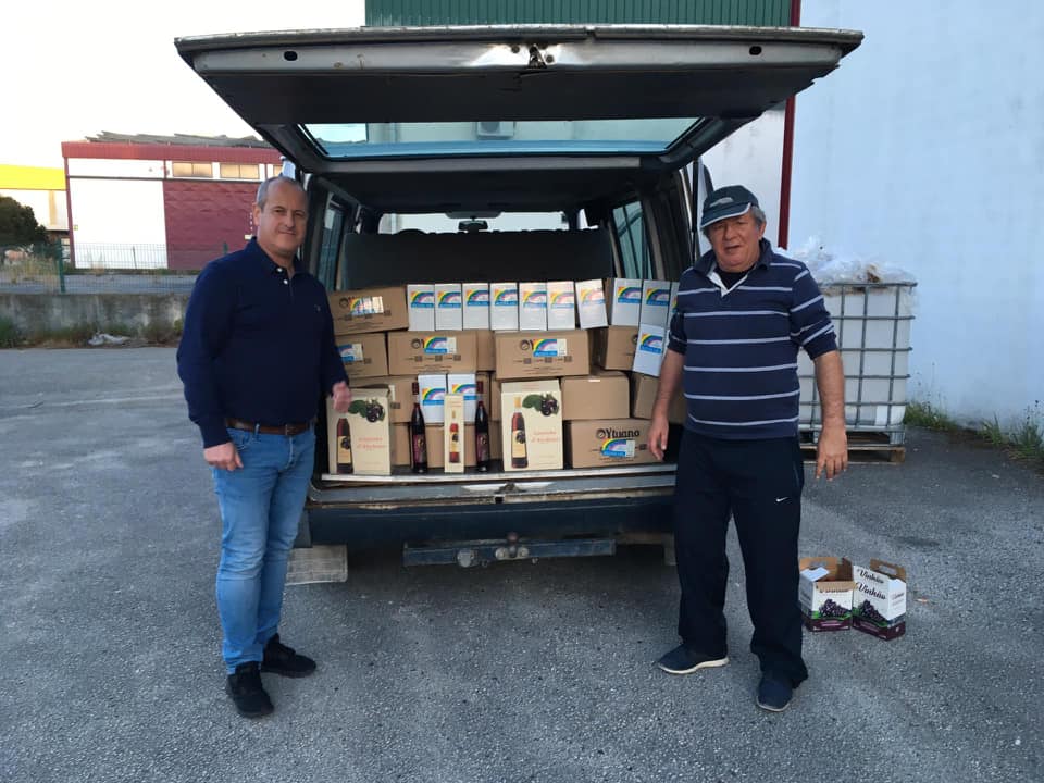 Coronavírus: Veteranos do G. Alcobaça e empresa distribuem gel desinfectante