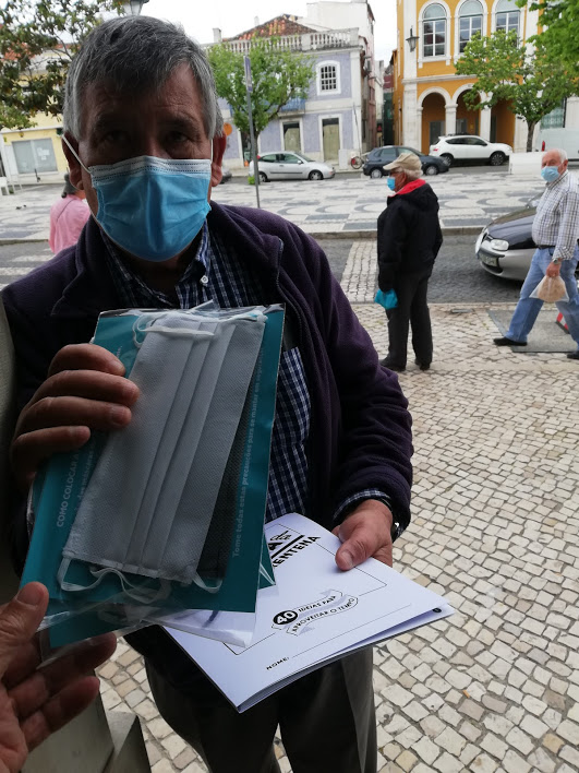 Coronavírus: União de Freguesias do Pópulo continua a distribuir máscaras