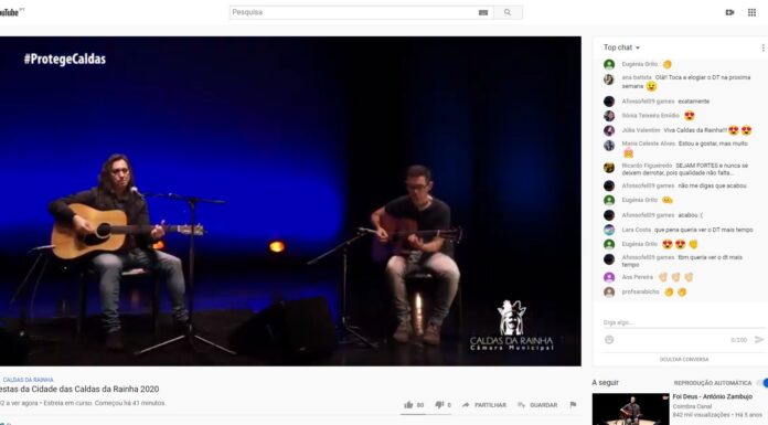 Um concerto do 15 de Maio online e dividido em duas partes