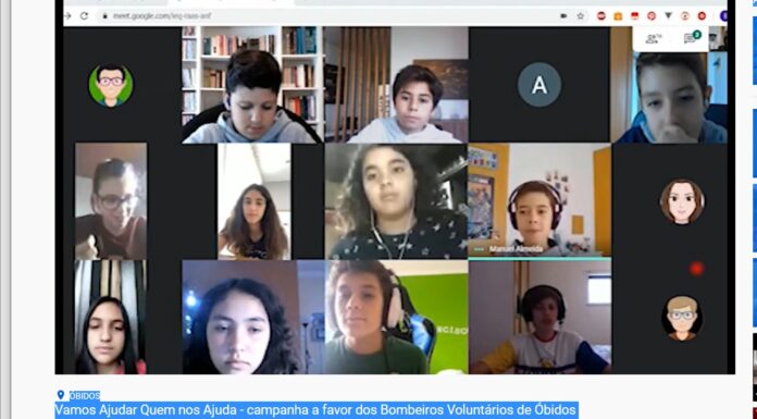 Alunos de Óbidos criam campanha para ajudar os bombeiros