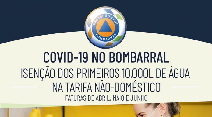 Bombarral isenta pagamento de água até aos 10 mil litros