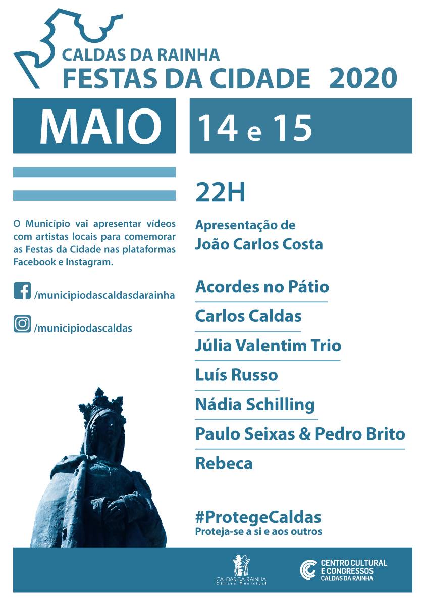 Câmara das Caldas assinala Dia da Cidade com eventos on-line