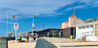 Distanciamento na Foz do Arelho na abertura da época balnear