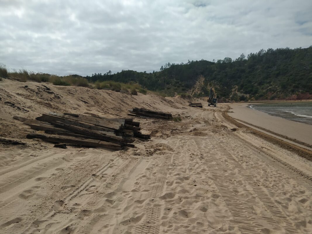 Passadiços de São Martinho do Porto removidos