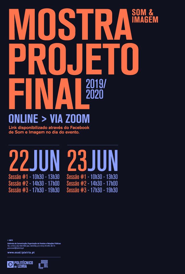 Alunos de Som e Imagem da ESAD mostram trabalhos on-line