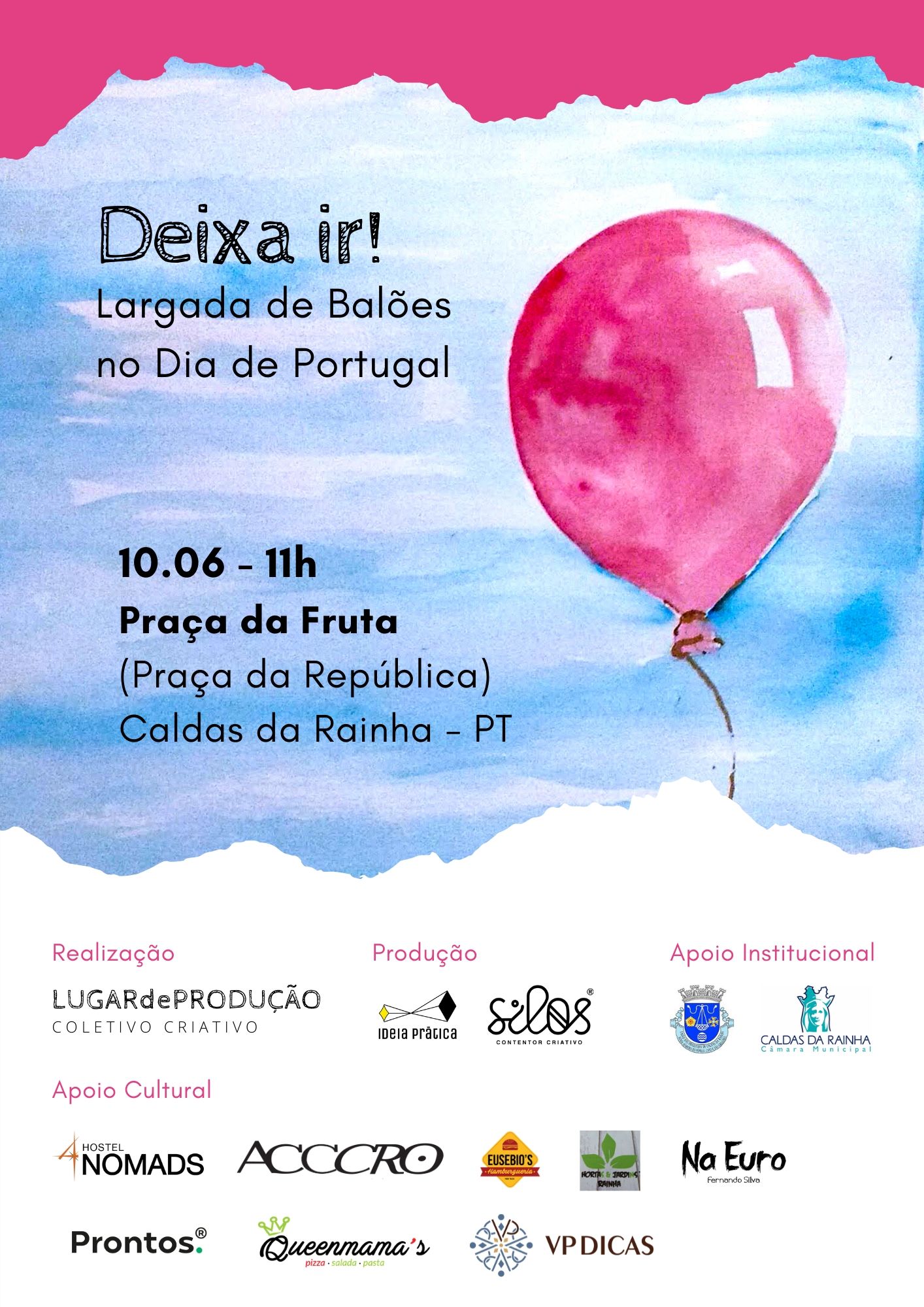 Coronavírus: Largada de balões amanhã na Praça da República