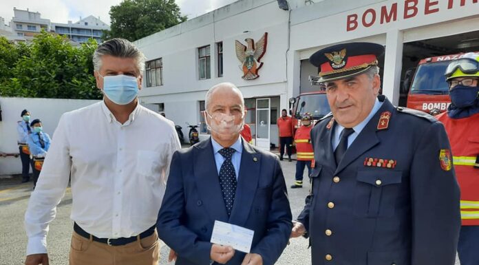 Bombeiros da Nazaré agradecem ofertas das Juntas de Freguesia do concelho