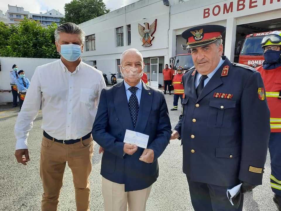 Bombeiros da Nazaré agradecem ofertas das Juntas de Freguesia do concelho