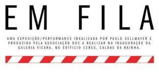 Exposição-performance hoje na inauguração da galeria da Vícara