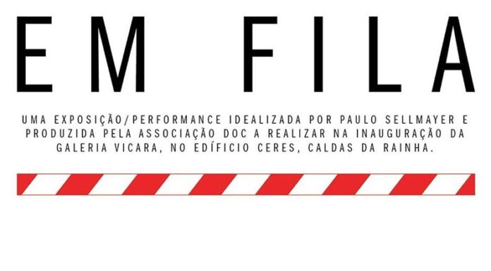 Exposição-performance hoje na inauguração da galeria da Vícara