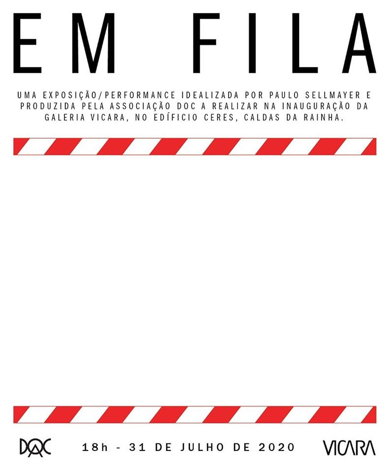 Exposição-performance hoje na inauguração da galeria da Vícara