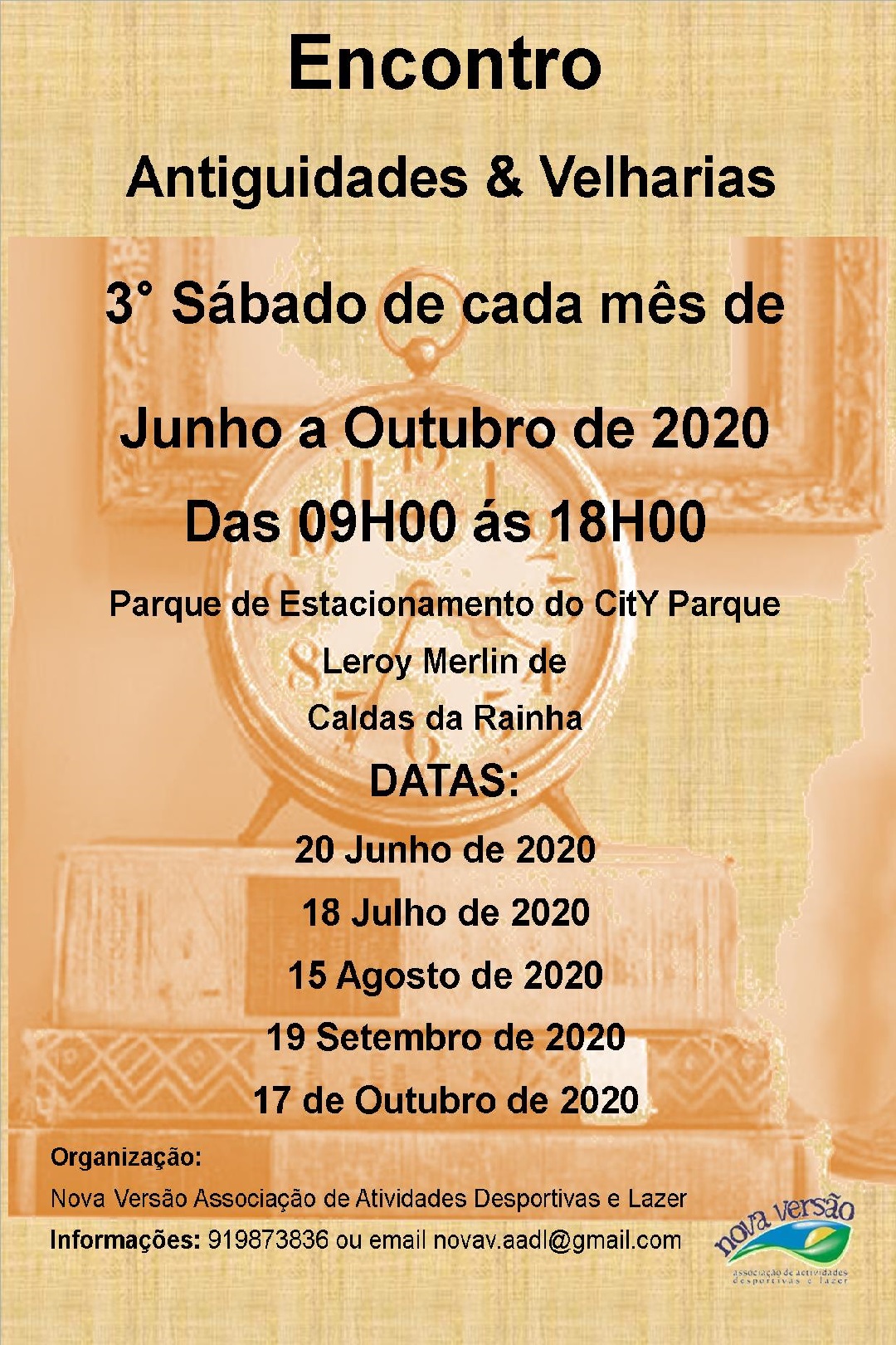 Hoje há encontro de Antiguidades & Velharias nas Caldas