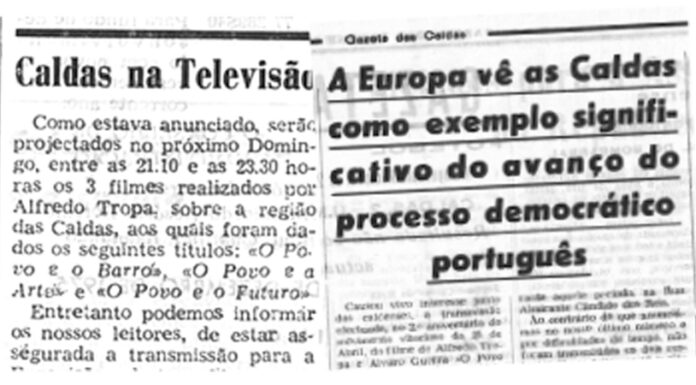 Morreu Alfredo Tropa, que realizou filmes sobre as Caldas
